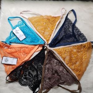 7 pairs of multi colored Women's gstring underwear